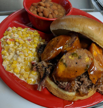 BBQ food plate